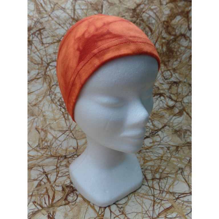 Bandeau orange effet marbré