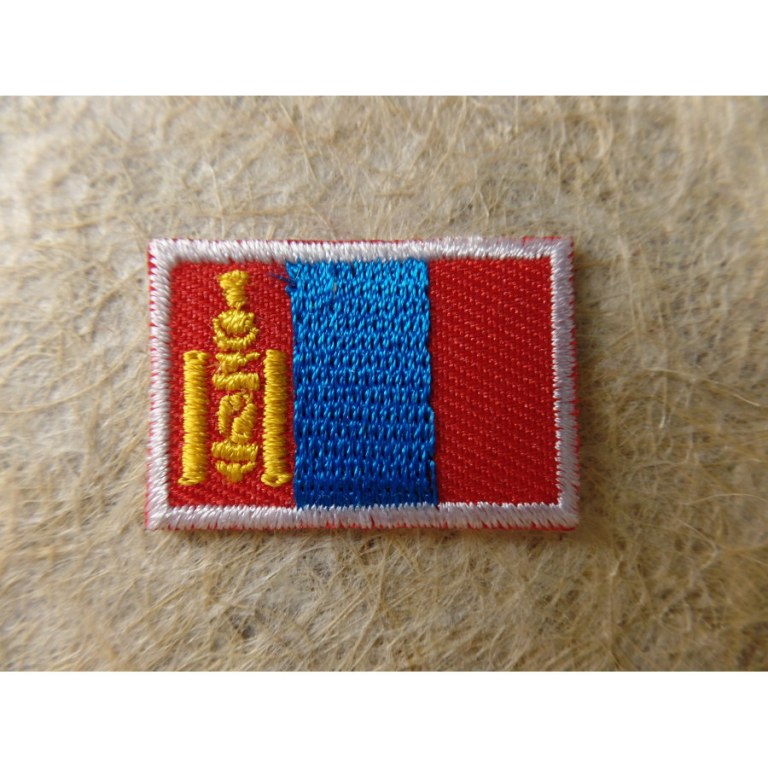 Petit écusson drapeau Mongolie
