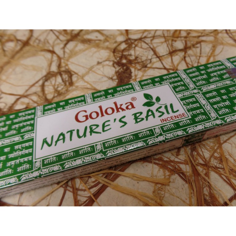 Encens en sticks Goloka nature's basil