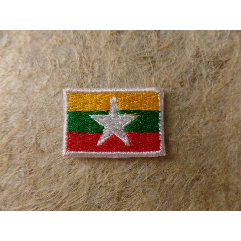 Mini écusson drapeau Birmanie ou Myanmar