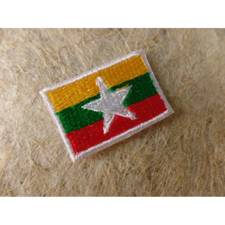 Mini écusson drapeau Birmanie ou Myanmar