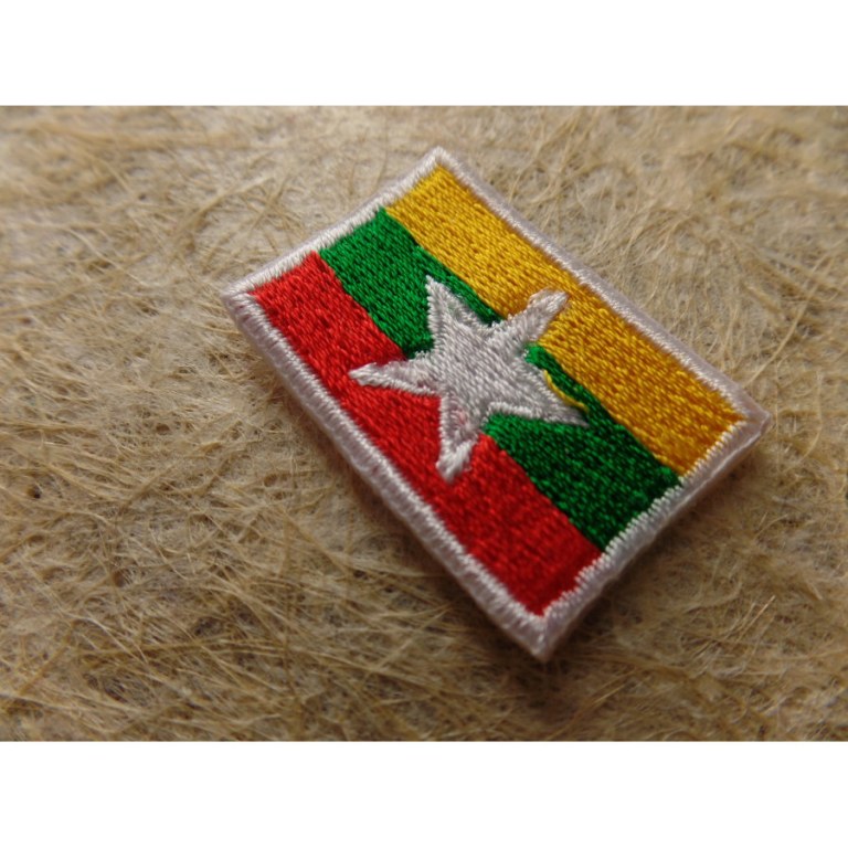 Mini écusson drapeau Birmanie ou Myanmar