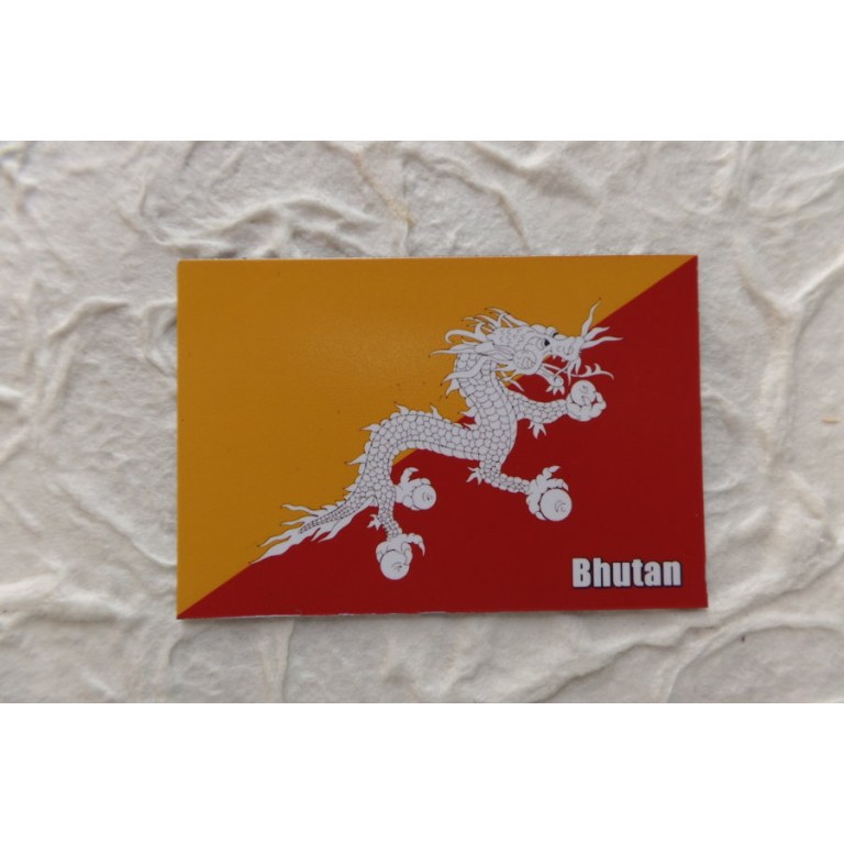 Aimant drapeau Bhutan
