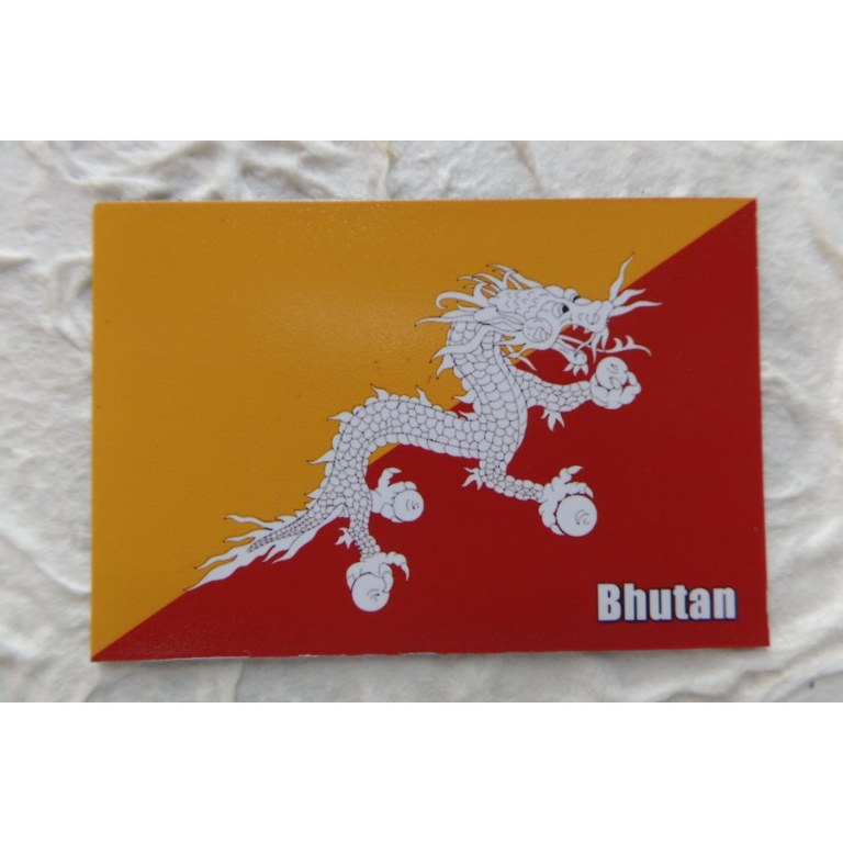 Aimant drapeau Bhutan