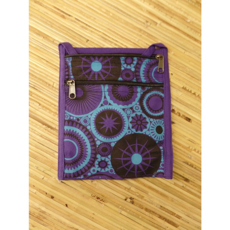 Sac passeport star purple