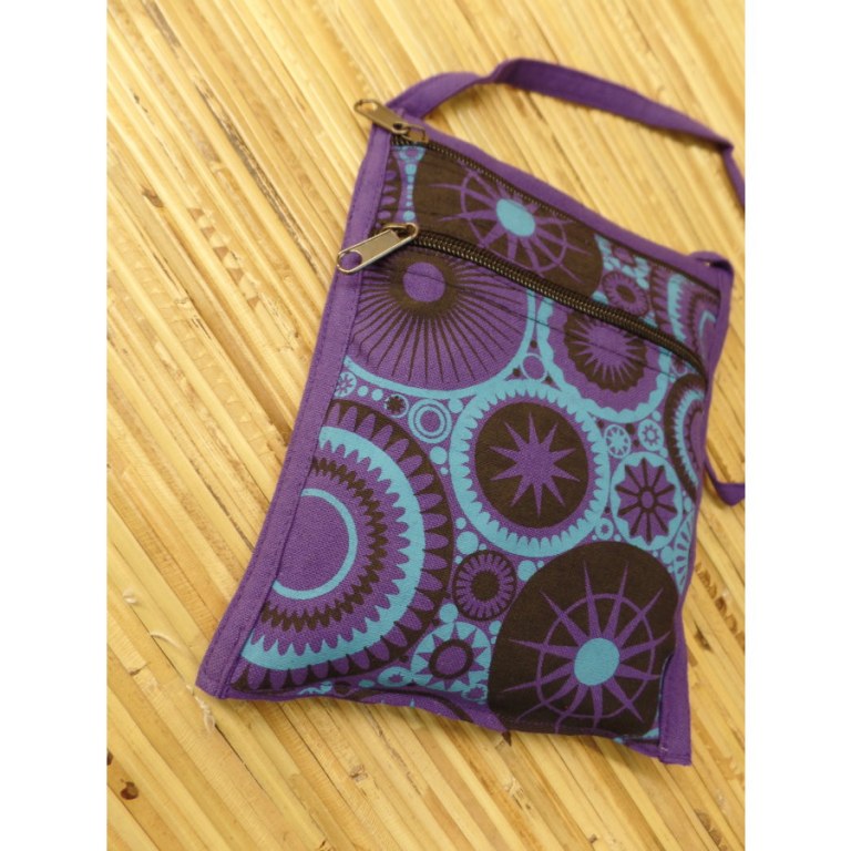 Sac passeport star purple