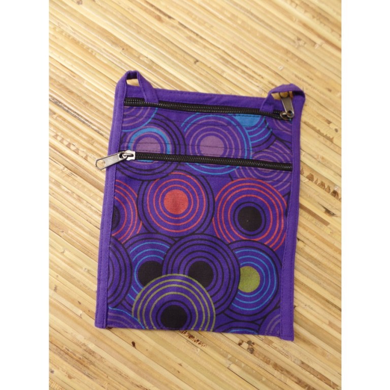 Sac passeport hypno violet