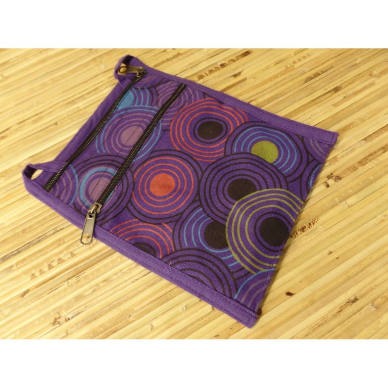 Sac passeport hypno violet