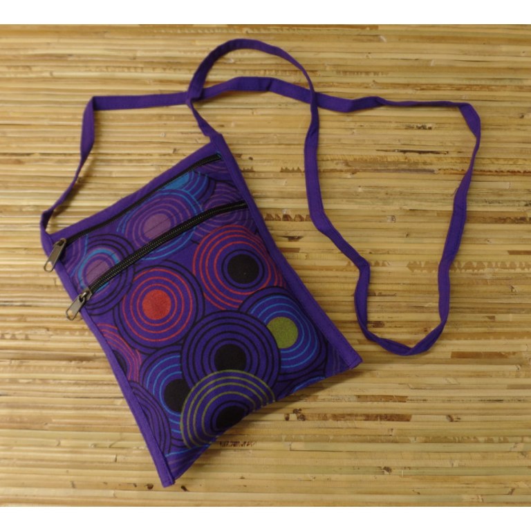 Sac passeport hypno violet