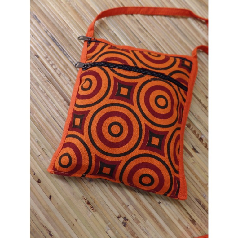 Sac passeport psyké orange