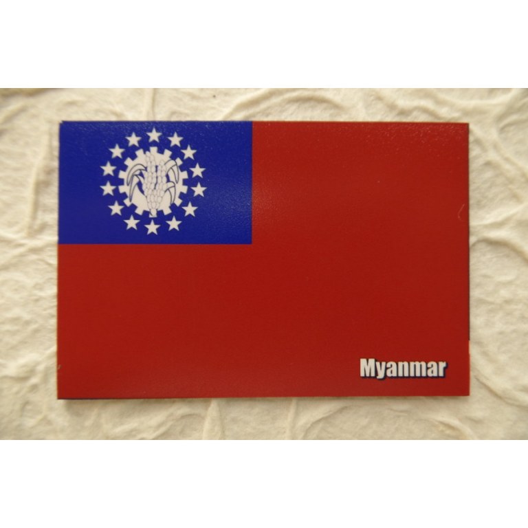 Aimant drapeau Birmanie Myanmar