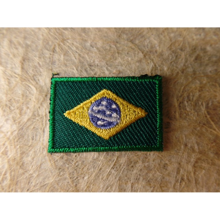 Mini écusson drapeau Brésil