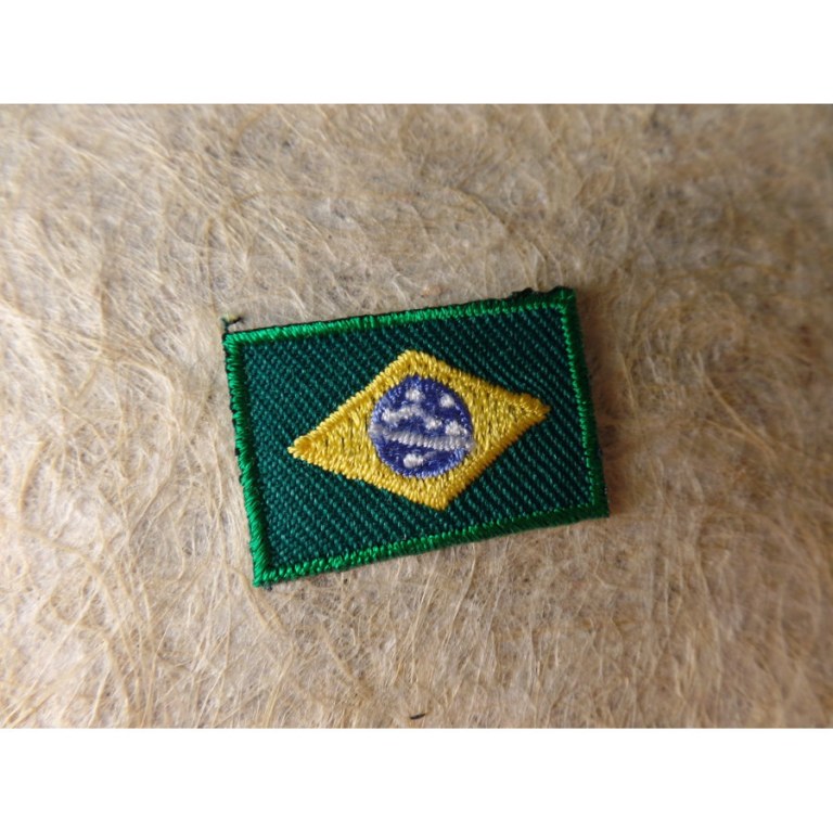 Mini écusson drapeau Brésil