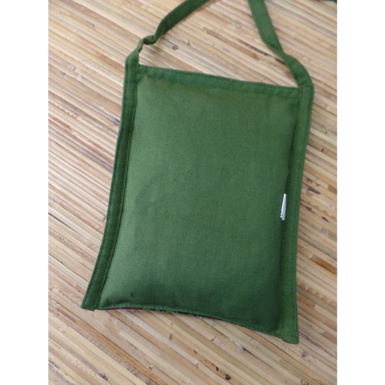 Sac passeport vert foncé peps