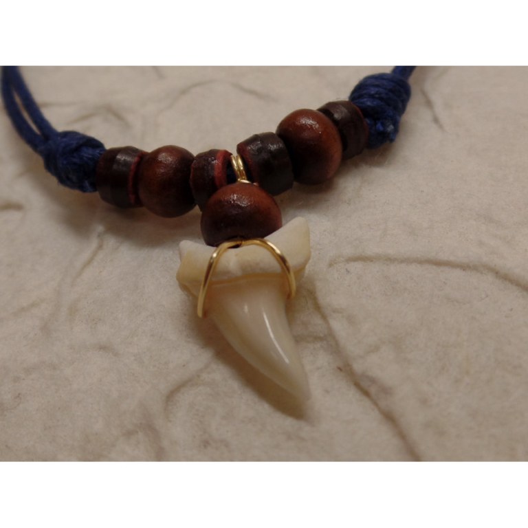 Collier bleu foncé Los Roques mako 