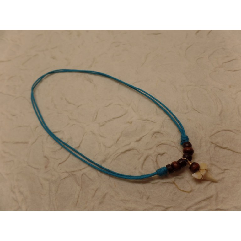 Collier bleu Los Roques mako 