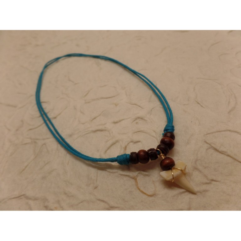 Collier bleu Los Roques mako 