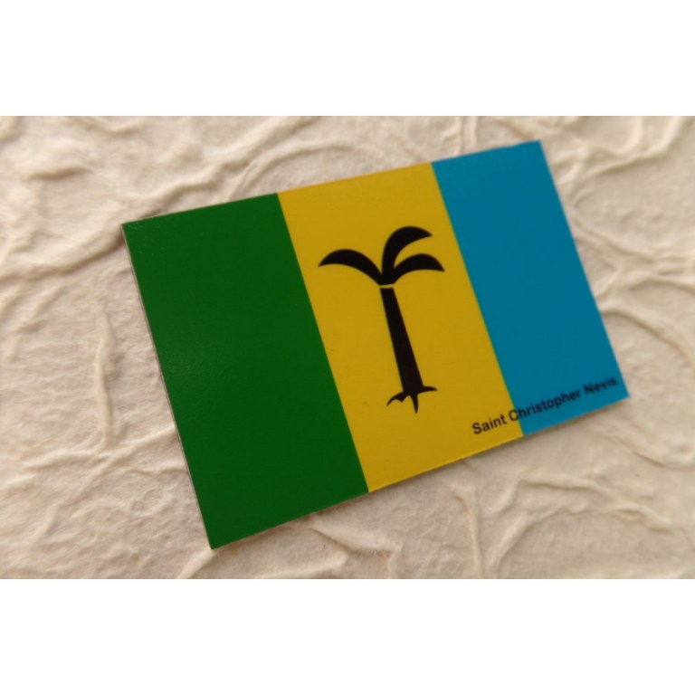 Aimant drapeau St Christopher Nevis