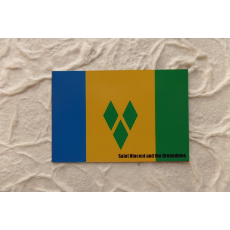 Aimant drapeau St Vincent et les Grenadines