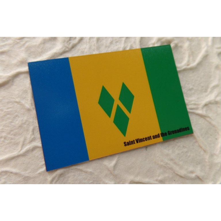 Aimant drapeau St Vincent et les Grenadines