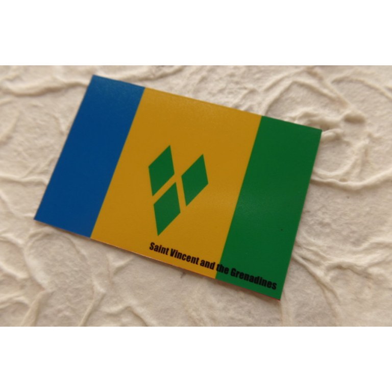 Aimant drapeau St Vincent et les Grenadines