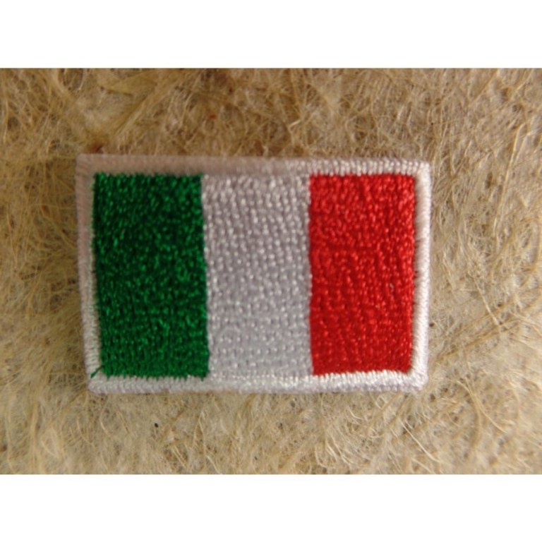 Patch Brodé Drapeau Italie - Écusson à Coudre Ou Scratch Pour Veste, Sac à Dos