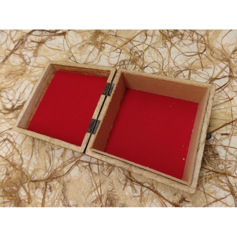 Coffret motif éléphants et fleurs