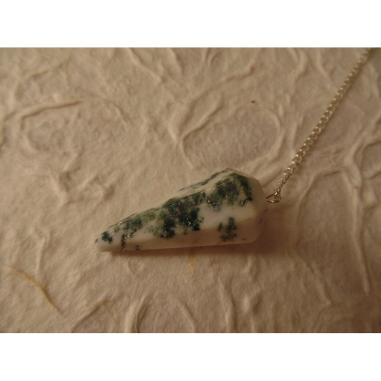 Pendule conique agate arbre