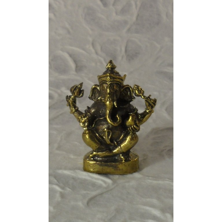 Miniature Ganesh assis en lotus