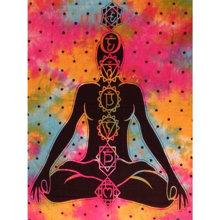 Tenture multicolore 7 chakras 