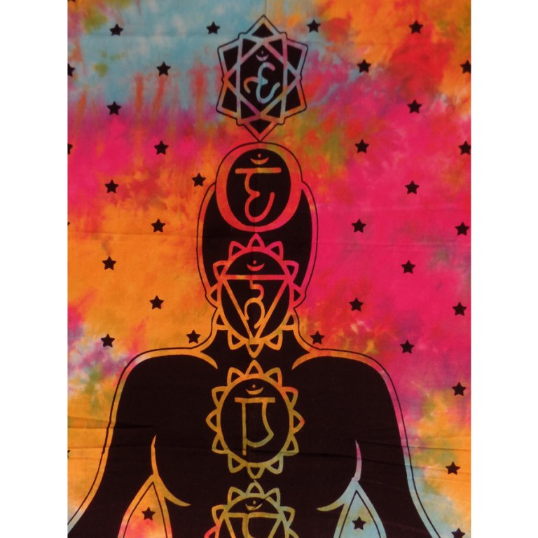Tenture multicolore 7 chakras 