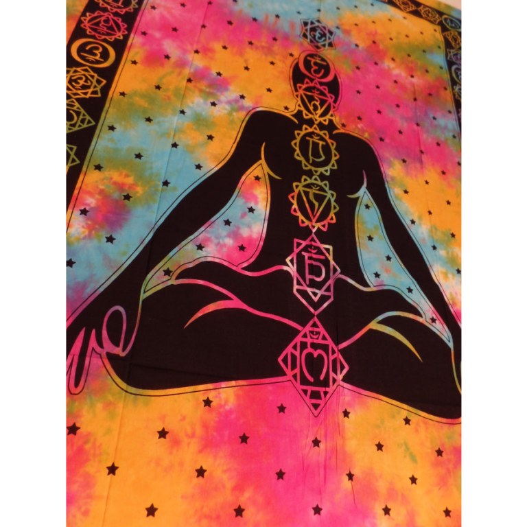 Tenture multicolore 7 chakras 