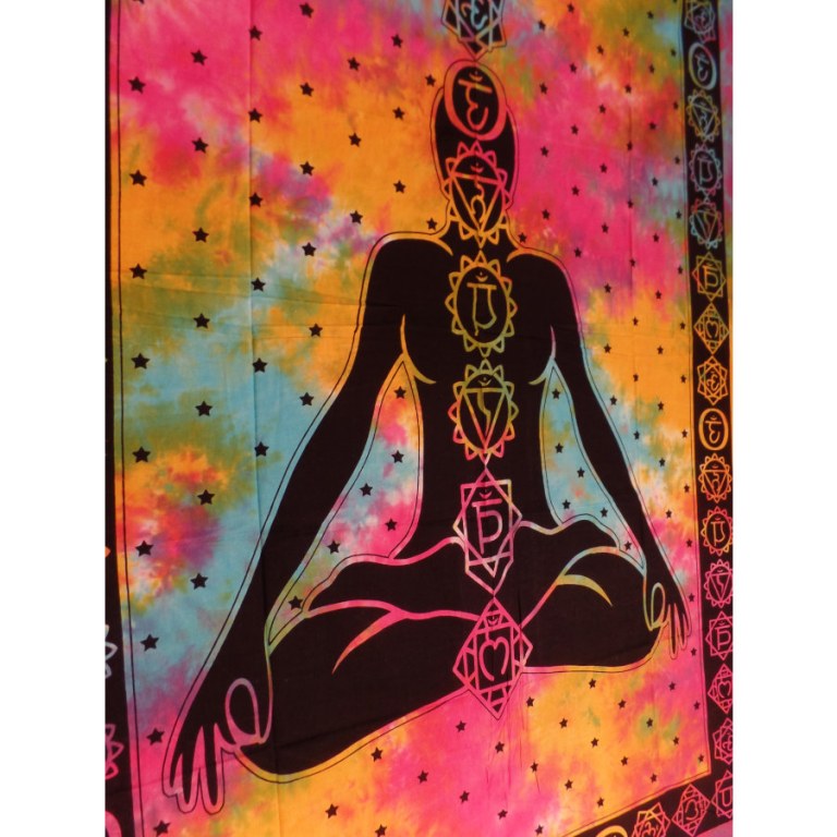 Tenture multicolore 7 chakras 