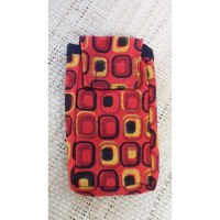 Pochette portable square rouge color
