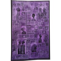 Tenture patchwork africa violette