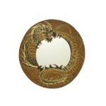 Miroir dragon d'or
