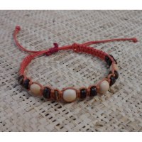 Bracelet  perles et macramé 1