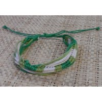 Bracelet  fantaisie vague vert
