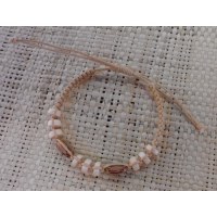 Bracelet  perles et macramé 2