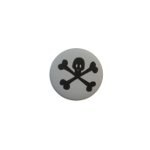 Badge black skull