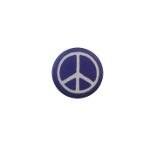 Badge petit Peace & Love blue and white 