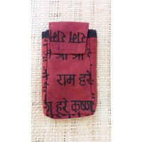 Housse mobile sanskrit bordeaux
