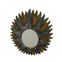 Miroir soleil argent