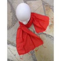 Foulard Isan soie rouge