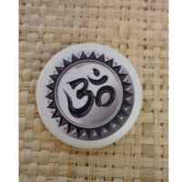 Badge Aum et rosace 45