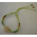 Bracelet tressé fluo vert