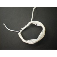 Bracelet macramé blanc