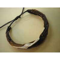 Bracelet macramé brun