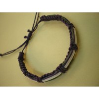 Bracelet macramé violet