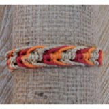 Bracelet sisalia rouge et orange